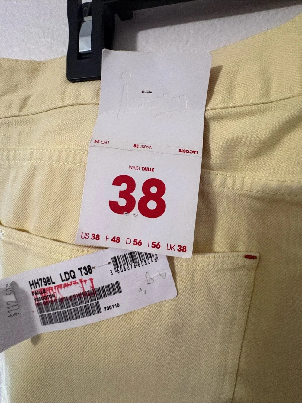 Lacoste Yellow Men’s Jeans